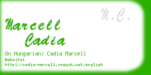 marcell cadia business card